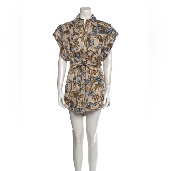 Zimmermann Pants - Zimmermann cuffed romper